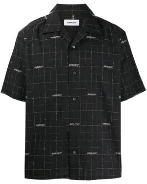 Ambush Short Sleeved Wool Shirt - Black