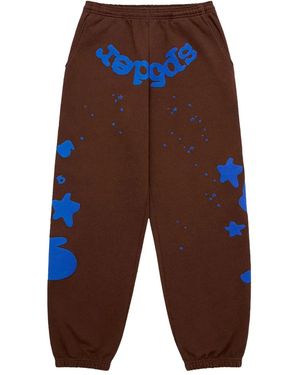 Sp5der Pantalones De Chándal Beluga V2 Con Estampado De Estrella - Marrón