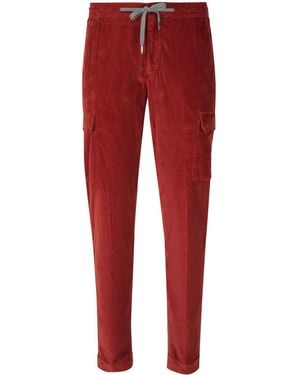 Marco Pescarolo Corduroy Jogging Trousers - Red