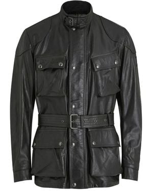 Belstaff Trialmaster Leather Jacket - Black
