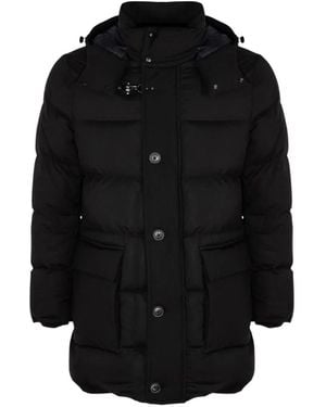 Fay Quilted Hook Jacket - Black