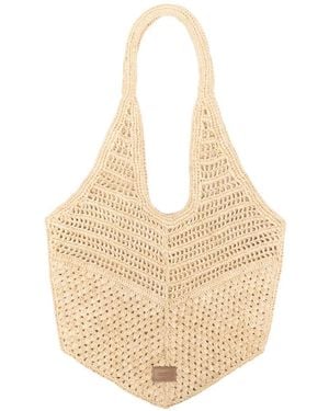 Maje Bolso De Hombro 226 Stephan De Ganchillo - Neutro