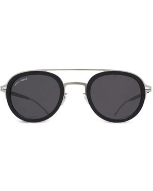 Mykita Grunt Round-Frame Sunglasses - Black
