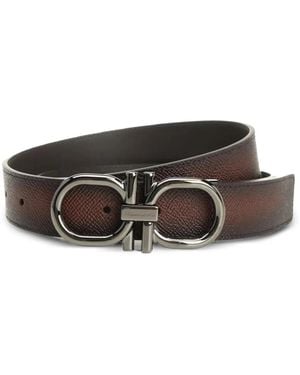 Ferragamo Gürtel mit strukturierter Schnalle - Braun