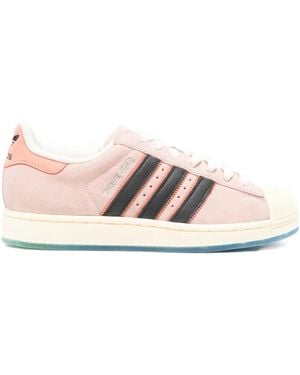 adidas Superstar Stripes Sneakers - Pink