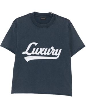 Balenciaga Logo T-Shirt - Blue