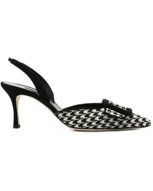 Manolo Blahnik Mayslibi Pointed-Toe Pumps - Multicolour