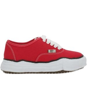 Maison Mihara Yasuhiro Baker Cotton Trainers - Red