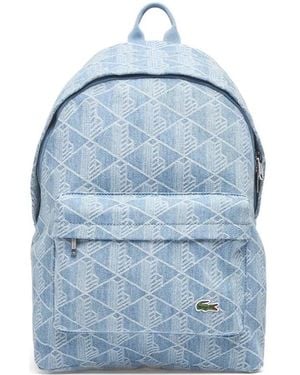 Lacoste Neocroc Logo-Patch Backpack - Blue