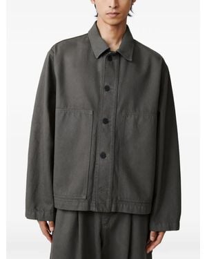 Studio Nicholson Graph Oversized Patch Pocket Jacket - Gray