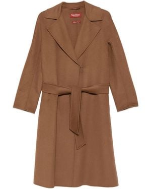 Max Mara Belted wrap coat - Braun
