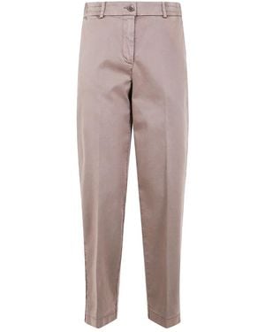 Seventy Elastic-Waistband Cotton Pants - Gray