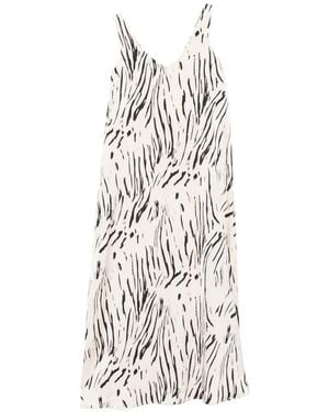 Pennyblack Printed Midi Dress - White
