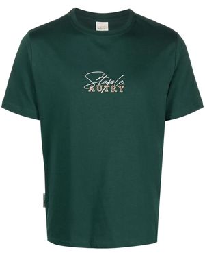 Autry X Jeff Staple Logo-Embroidered T-Shirt - Green