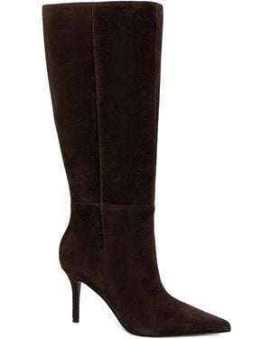 Guess Gressa Pointed-Toe Suede Boots - Black