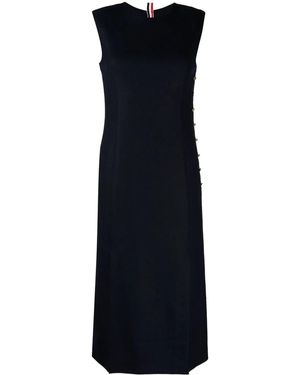 Thom Browne Ausgestelltes Midikleid - Blau