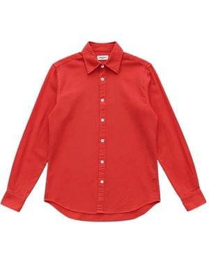 Cellar Door Long-Sleeve Button-Down Shirt - Red