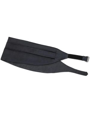 Brunello Cucinelli Pleated Satin Cummerbund - Blue
