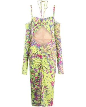 Versace Jeans Couture Off-Shoulder Jurk - Wit