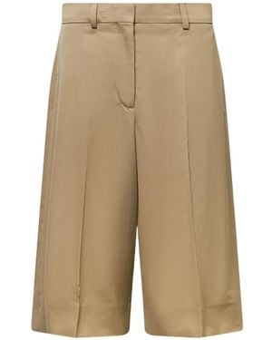 Stella McCartney Wide-Leg Tailored Shorts - Natural