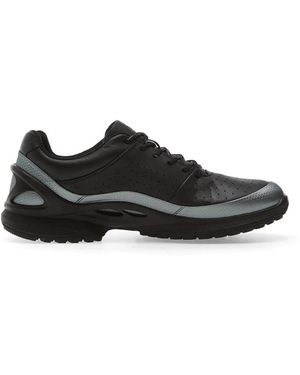Ecco Biom Energi Perforated Leather Sneakers - Black