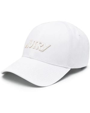 Autry Embroidered-Logo Cotton Cap - White