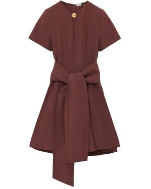 Loewe Pebble Anagram Minikleid - Rot
