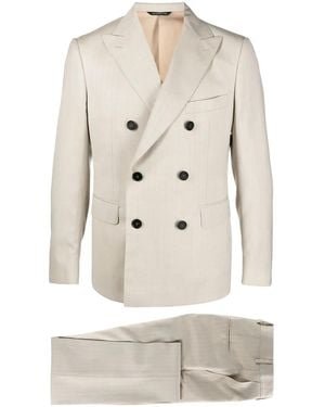 Tonello Doppelreihiger Anzug - Natur