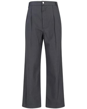 Low Classic Pantalones De Talle Alto - Azul