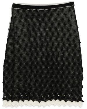YANYAN KNITS Borlor Midi Skirt - Black