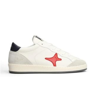 AMA BRAND Star-Patch Lace-Up Sneakers - Pink