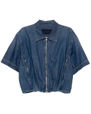 Juun.J Denim Zipped Jacket - Blue