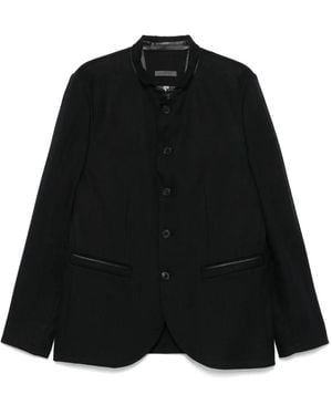 John Varvatos Sakko Aus Leder - Schwarz