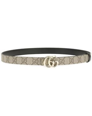 Gucci Gürtel Mit Gg Supreme-Muster - Weiß
