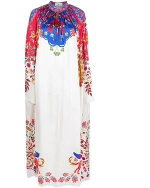 Etro Floral-Print Tunic Dress - White