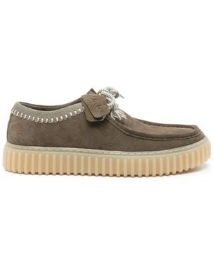Clarks Torhill Trainers - Brown