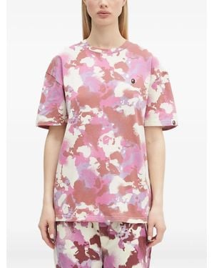 A Bathing Ape Camouflage-Print T-Shirt - Pink