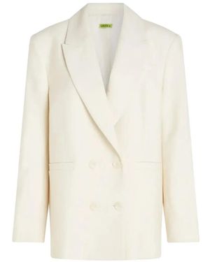 GAUGE81 Neutral Vidal Double-Breasted Blazer - White