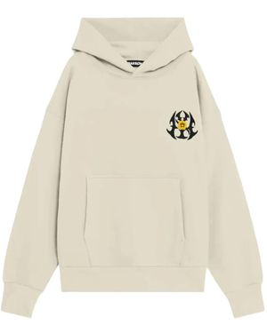 Barrow Printed Drawstring Hoodie - Natural