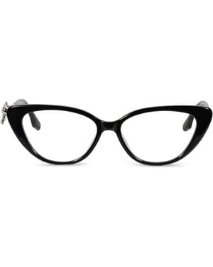 YVMIN Occhiali Bowknot Cat-Eye - Nero