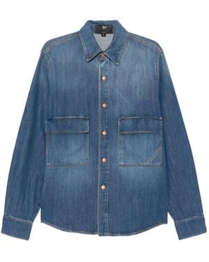 3x1 Kenya Flap-Pocket Denim Jacket - Blue