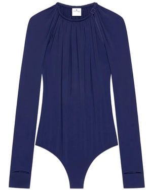 Courreges Body Con Detalle De Hebilla - Azul