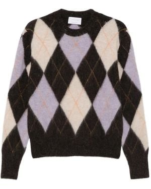 Daniele Fiesoli Argyle-Intarsia Sweater - Black