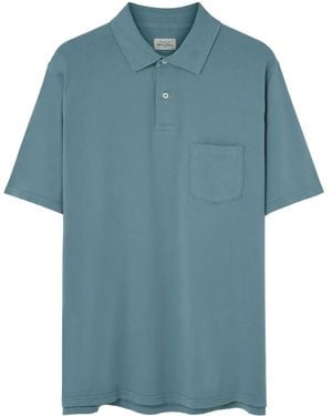 Hartford Pocket Short-Sleeved Polo Shirt - Blue