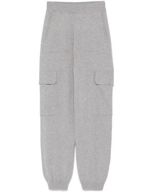 Peserico Fine-Knit Track Pants - Gray