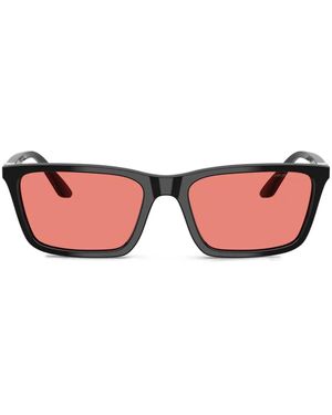 Emporio Armani スクエアフレーム サングラス - ピンク