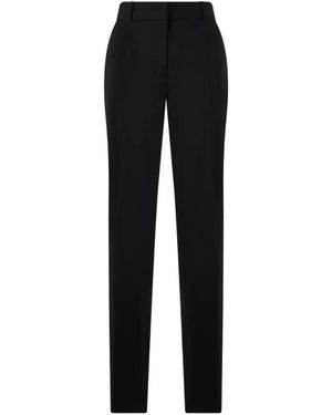 Alberta Ferretti High-Waisted Straight-Leg Pants - Black