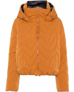 Patrizia Pepe Matte Puffer Jacket - Orange