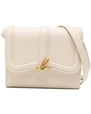 agnès b. Leather Shoulder Wallet - Natural