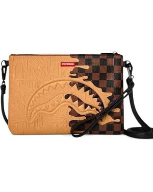 Sprayground Henny Melt Clutch Mit Haimotiv - Braun